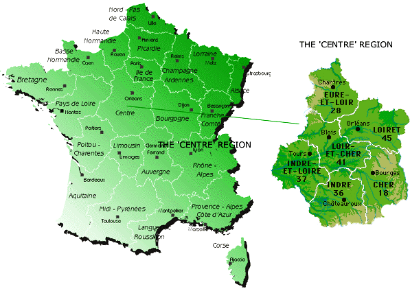 Loire Valley map | plus information